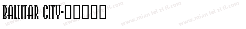 ballitar city字体转换